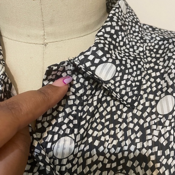 0232 Vintage button down top sz 8/10 - Picture 9 of 10